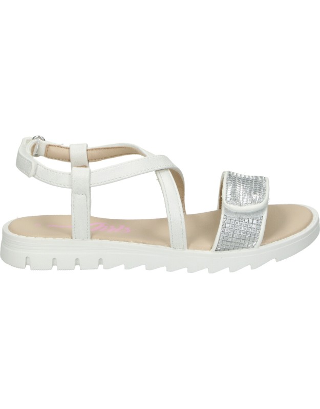 Sandalias blancas cruzadas para niña BEPPI