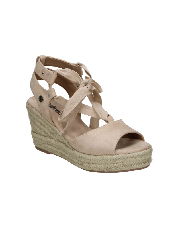 REFRESH beige 170771 sandalias para mujer