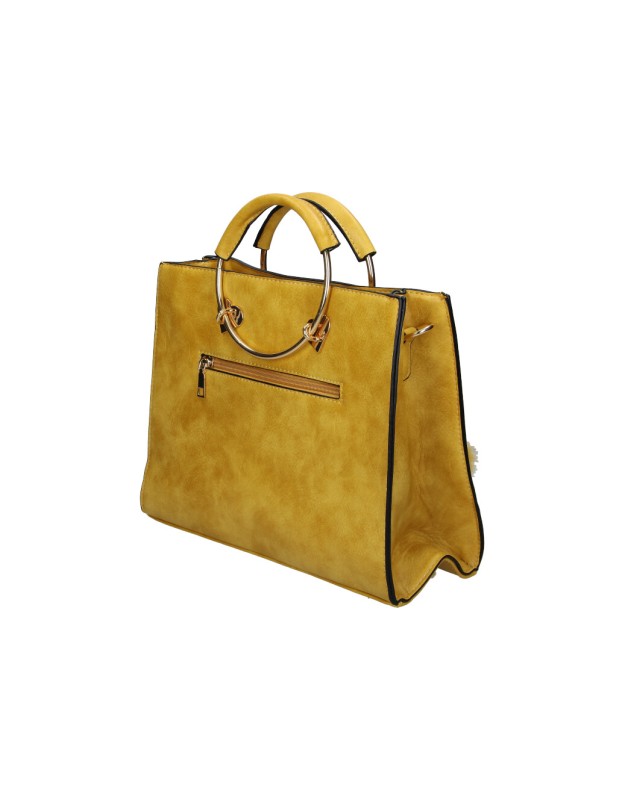 Bolso shopping amarillo Giovanna