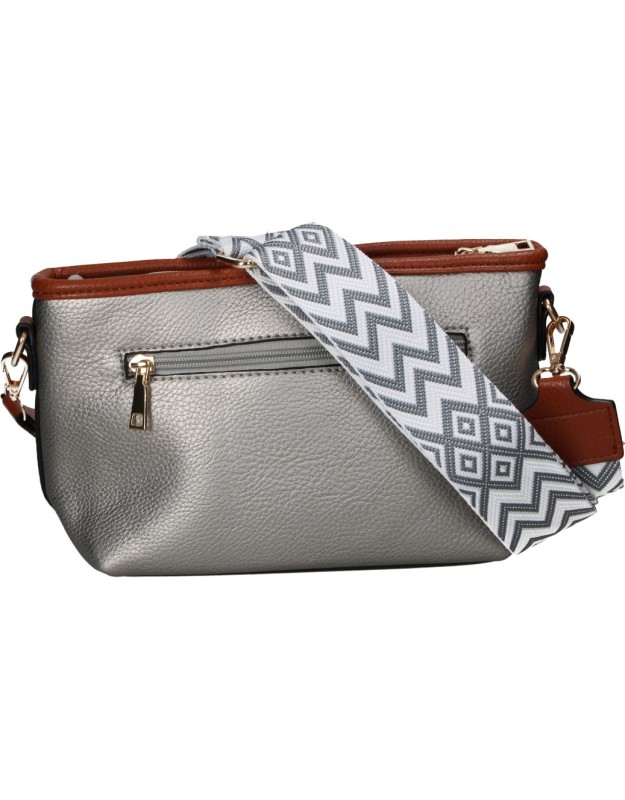 Bolso bandolera CHENSON 9539-6 plateado