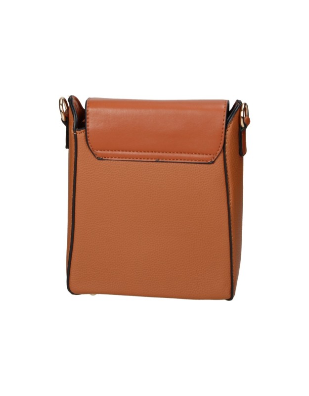 Bolso bandolera MICHELE D55122 color cuero
