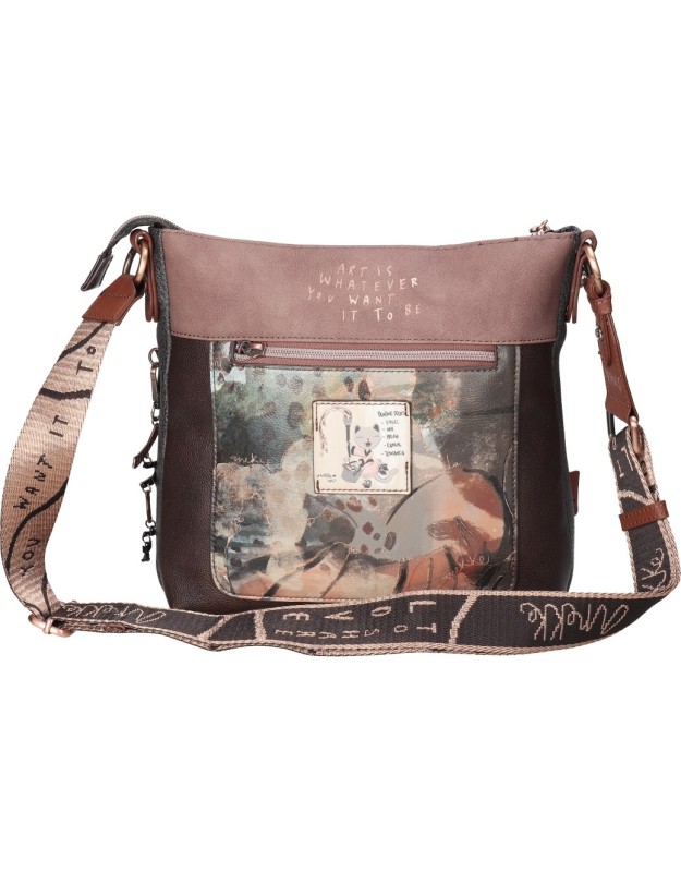 Bolso bandolera ANEKKE Shōen marrón
