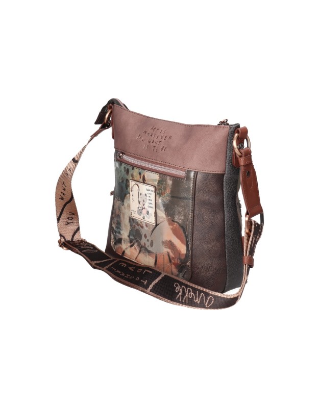 Bolso bandolera ANEKKE Shōen marrón