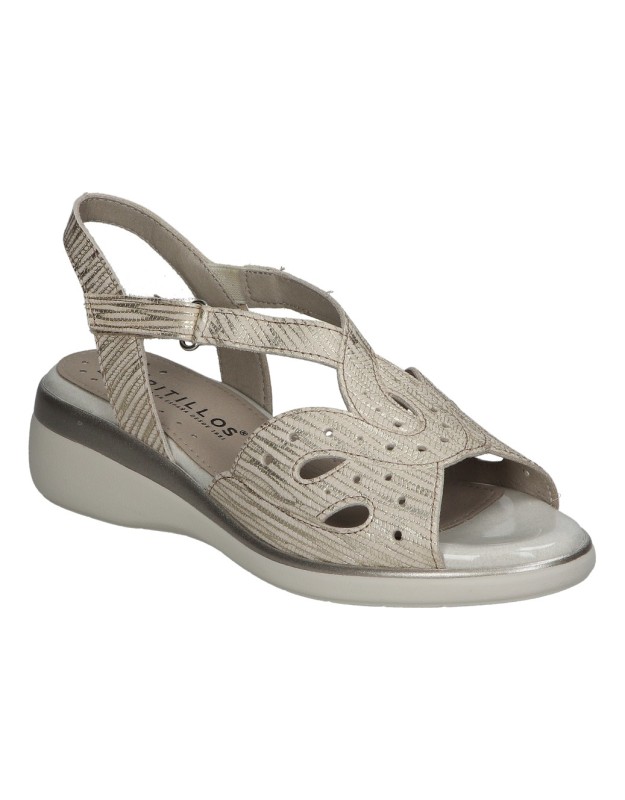 Sandalias evento PITILLOS 5591 en dorado