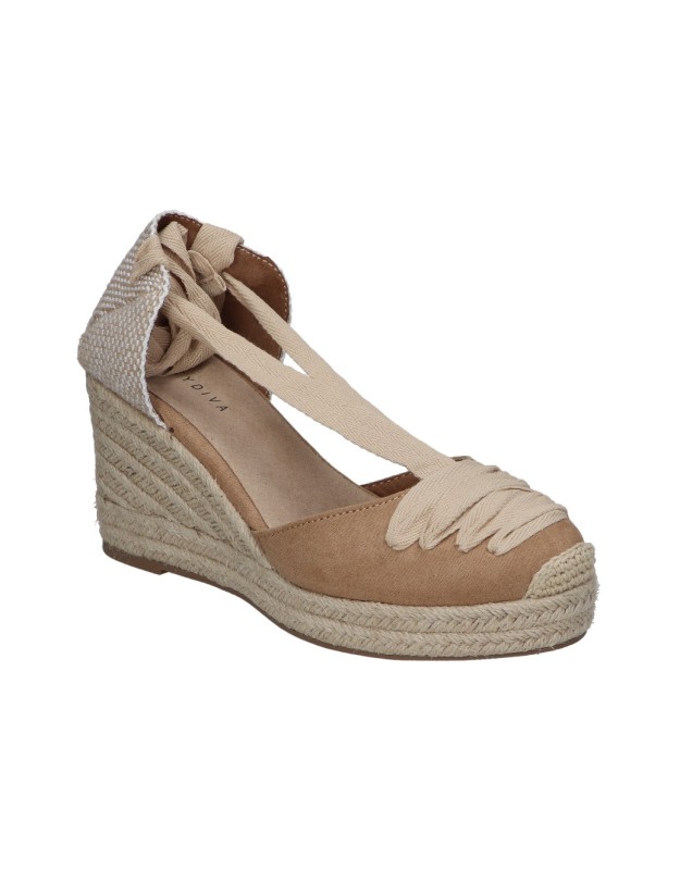 Alpargatas con cuña SKYDIVA M4305 camel