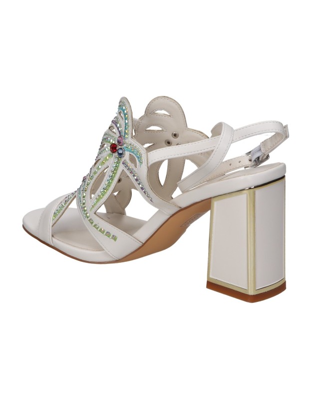 Sandalias de tacón ROCKAWAY 85783C en beige