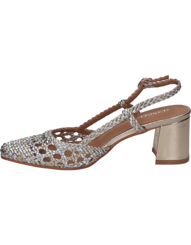 Sandalias de tacón D'Angela DXF26178-ME plateadas