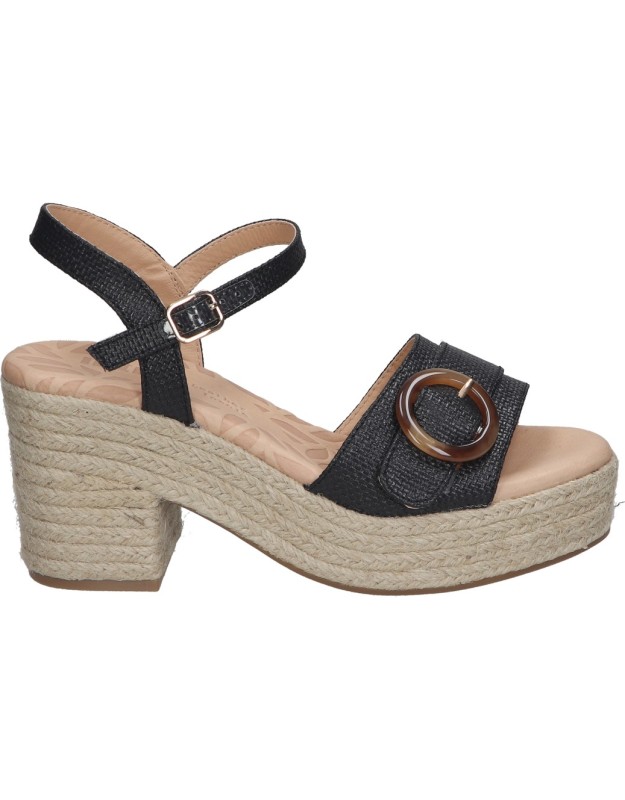 Sandalias de tacón Mustang Courtney 59607 negras para mujer