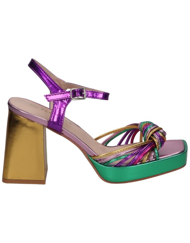 Sandalias con tacón POLKA 162 multicolor
