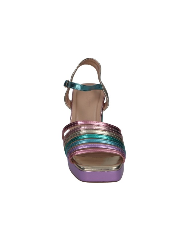 Sandalias con tacón POLKA 351 multicolor