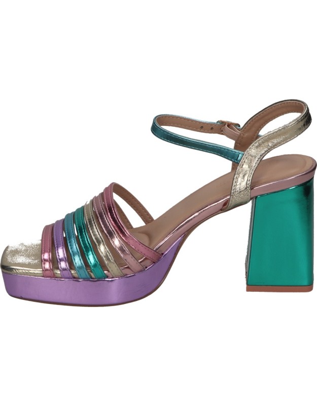 Sandalias con tacón POLKA 351 multicolor