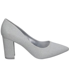 Zapatos con tacón POLKA 148 color plata