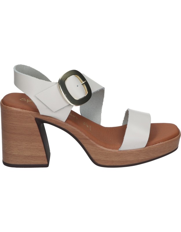 Sandalias de tacón SPARWOMAN 5395 blancas