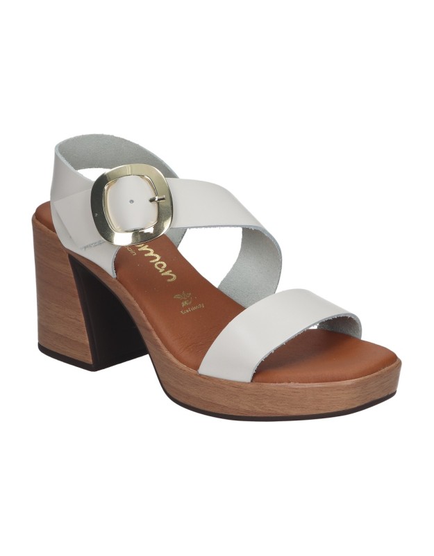 Sandalias de tacón SPARWOMAN 5395 blancas