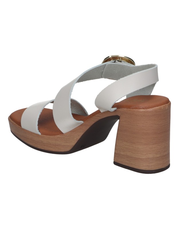 Sandalias de tacón SPARWOMAN 5395 blancas
