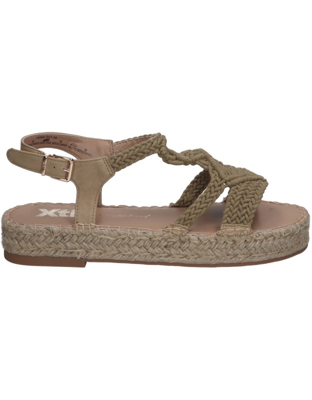 Sandalias Planas XTI Para Mujer - Material Sintético Vegano, Suela De Caucho, Estilo Casual