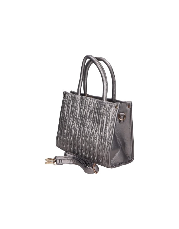 Bolso con asas MIA LAROUGE g824 en plateado