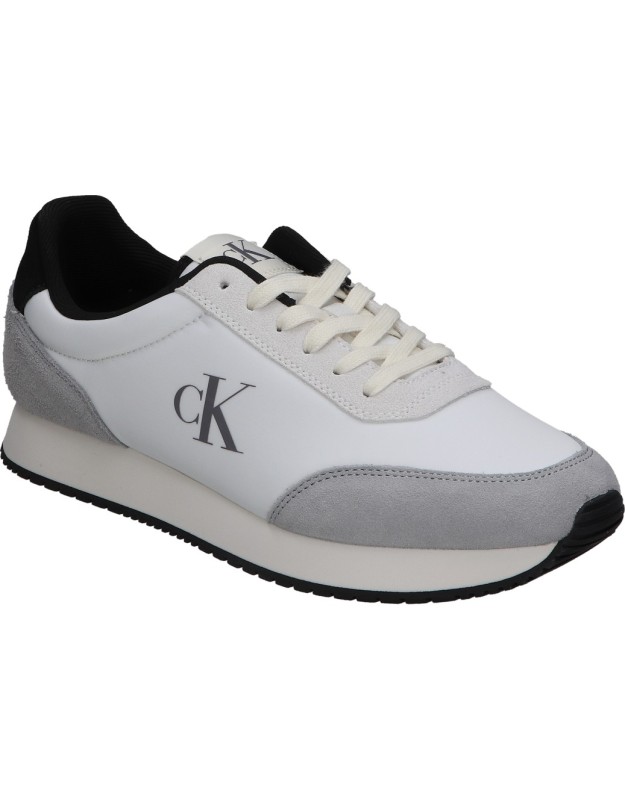 Zapatillas sneaker de hombre CALVIN KLEIN m0111901w color blanco