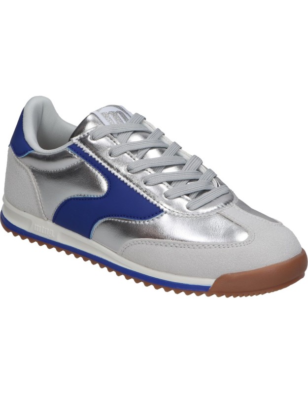 Zapatillas Mustang Olympic plateadas y azules