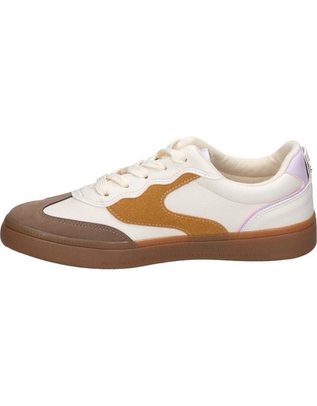 Zapatillas Mustang Roy en beige y mostaza