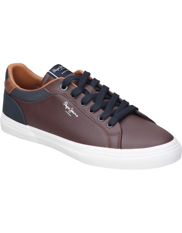 Zapatillas para hombre PEPE JEANS Kenton Court MS30839-878 marrón