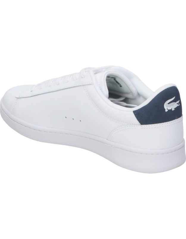 Zapatillas de piel para hombre LACOSTE Carnaby Set 48SMA0111 blanco