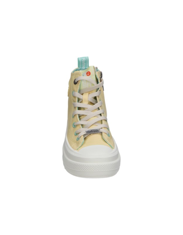 Zapatillas altas para moda joven REFRESH 172561 amarillo