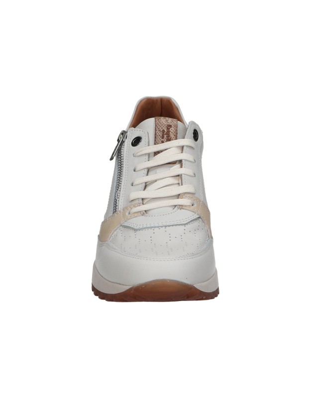 Zapatos de piel con cuña para mujer KANGAROOS 809-12 beige