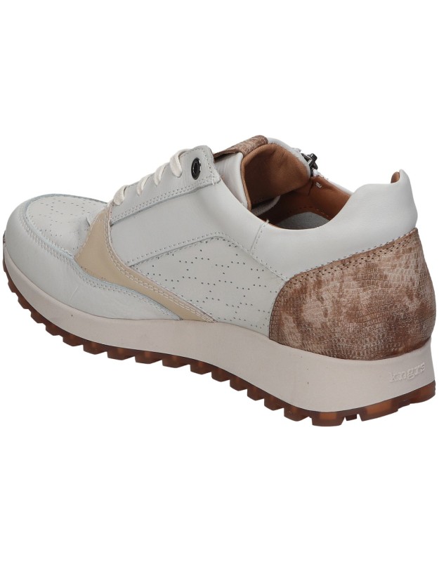 Zapatos de piel con cuña para mujer KANGAROOS 809-12 beige