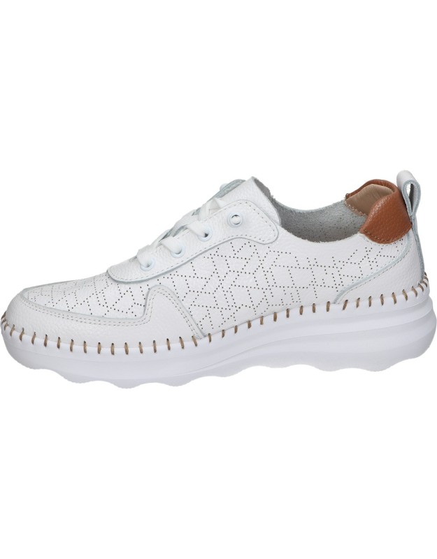 Zapatos de piel para mujer THE HAPPY MONK Calpe 002 blanco