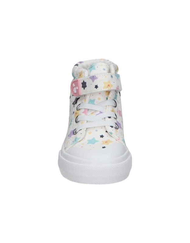 Zapatillas altas para niña ÑAKOS 7040 blanco con dibujos