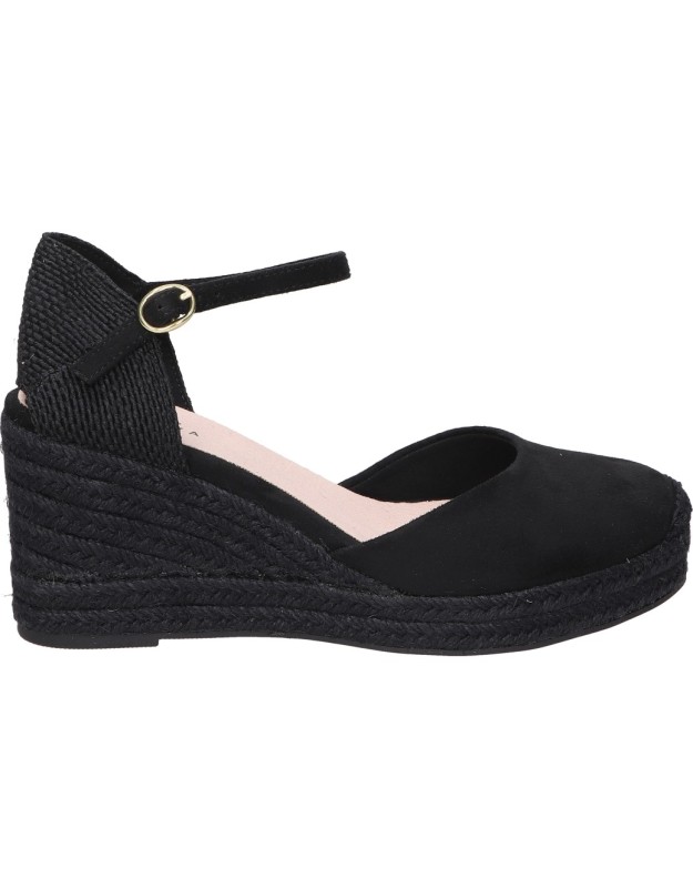 Alpargatas con cuña para mujer SKYDIVA Vibes negro