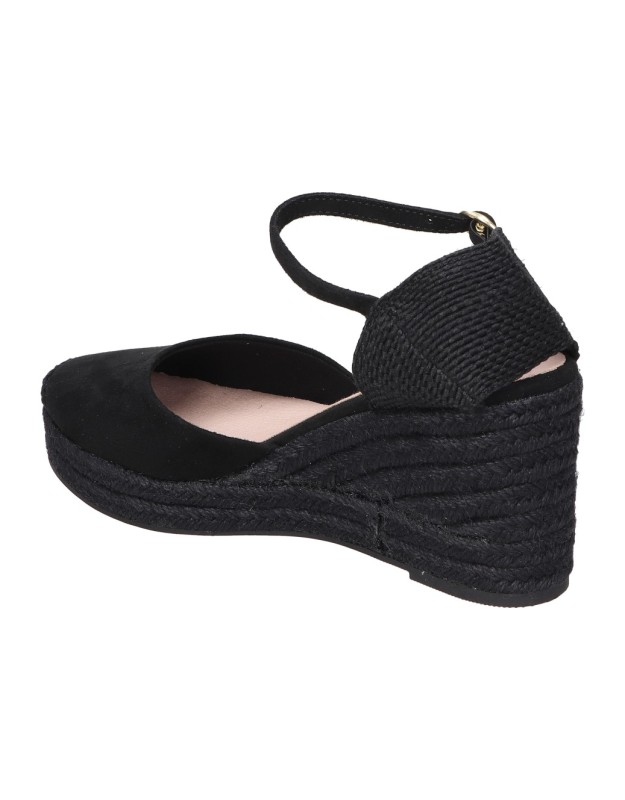 Alpargatas con cuña para mujer SKYDIVA Vibes negro