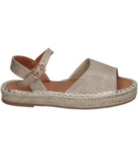 Sandalias con plataforma de esparto para niña JUPIFLY 7025 dorado