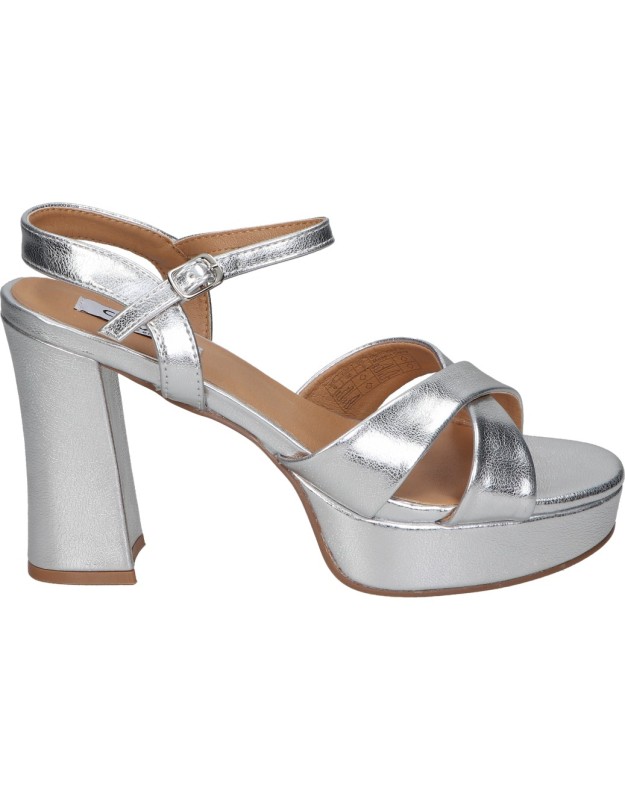 Sandalias de tacón para mujer CHK10 Jolie 13 plata