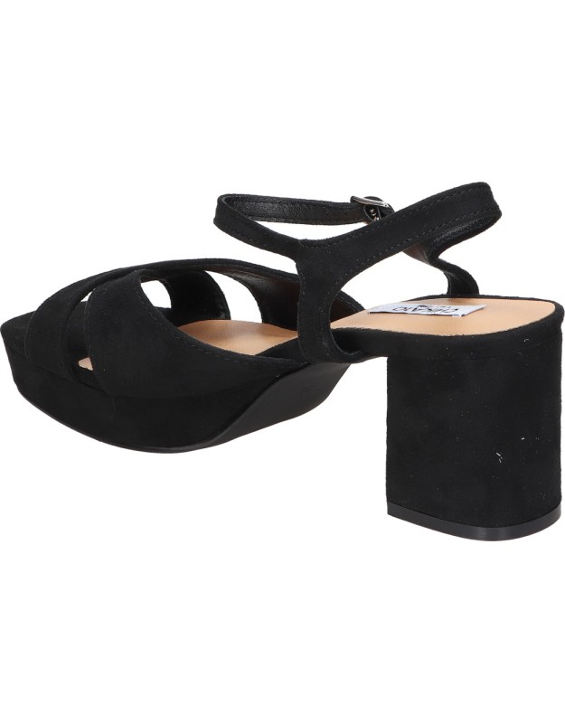 Sandalias de tacón para mujer CHK10 Flora 25 negro
