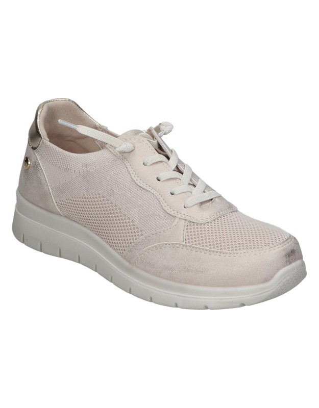 Zapatos con cuña para mujer AMARPIES AMD26335 beige