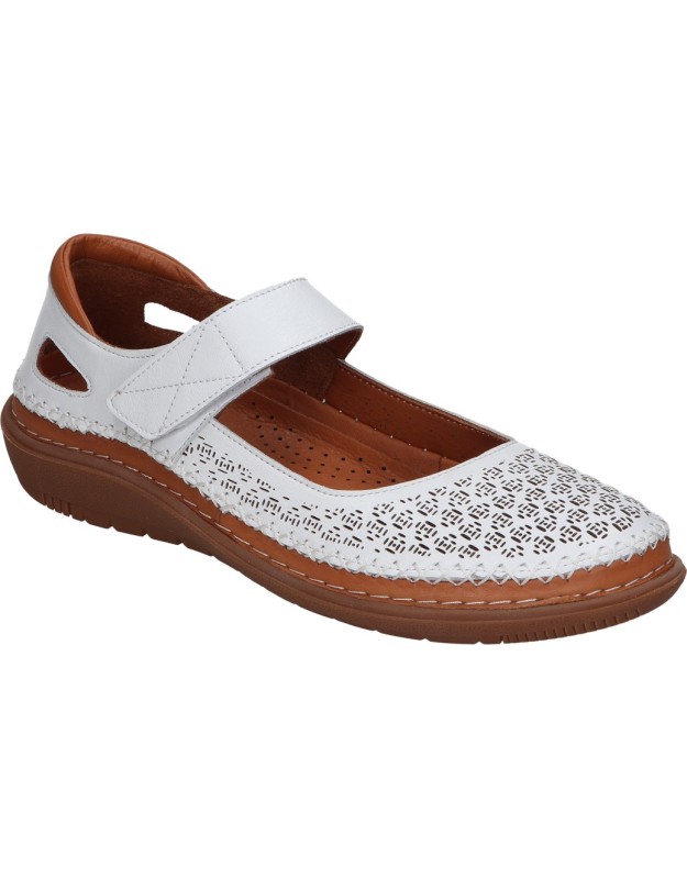 Zapatos para mujer ERASE WONDY 090.100 blanco
