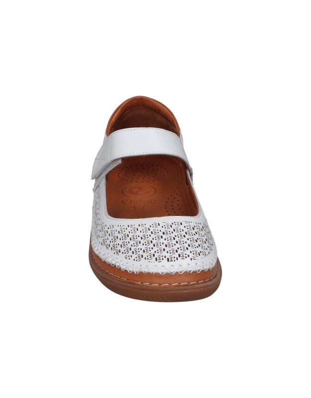 Zapatos para mujer ERASE WONDY 090.100 blanco