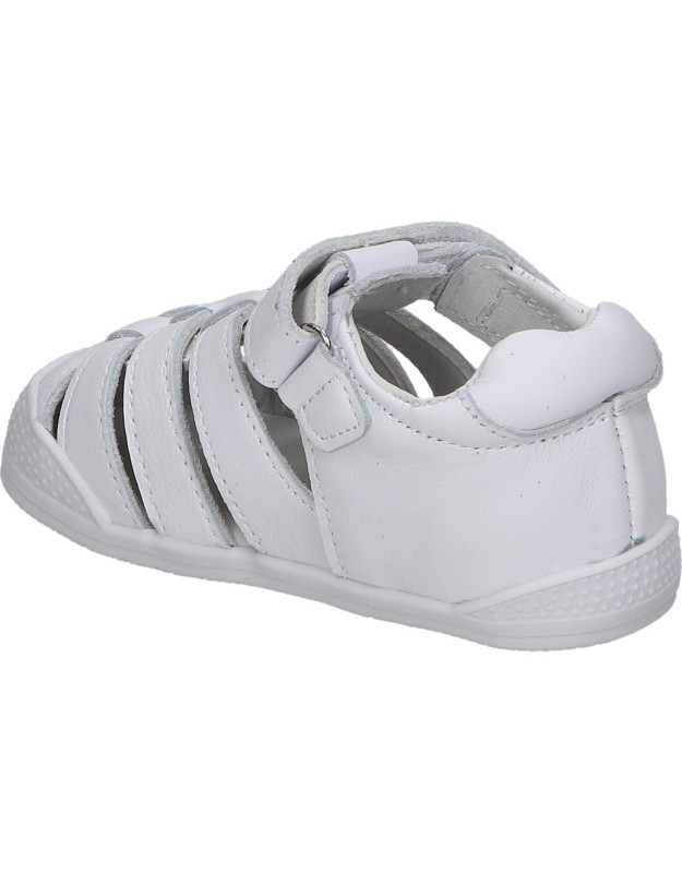 Sandalias para niño plana ÑAKOS 7032 en blanco