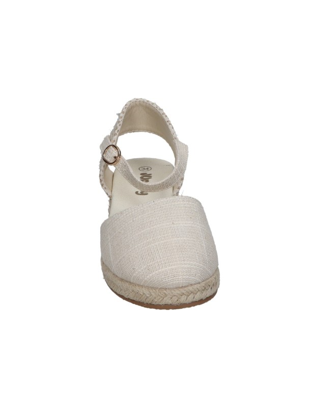 Alpargatas con cuña JUPIFLY 7000 en beige para mujer