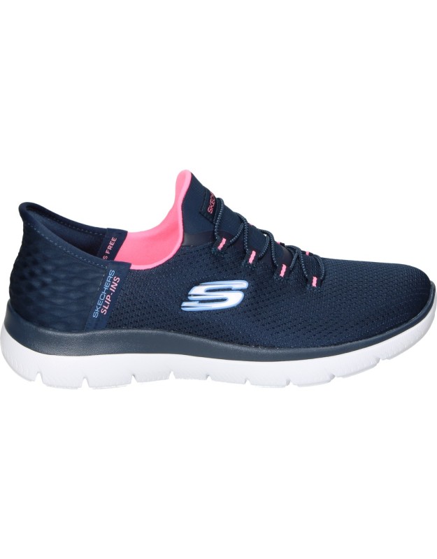 zapatillas skechers 150123-nvpk azul para mujer 36
