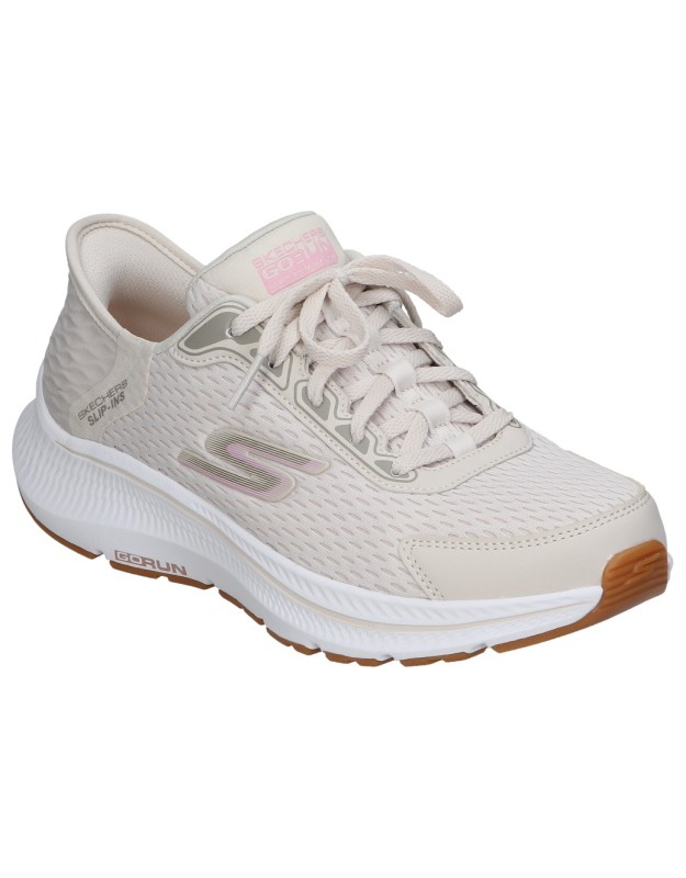 Zapatillas deportivas color beige de air cooled memory foam SKECHERS 128615-ntpk