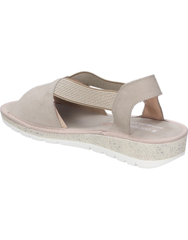 Sandalias de piel para mujer DOCTOR CUTILLAS 35413 color taupe