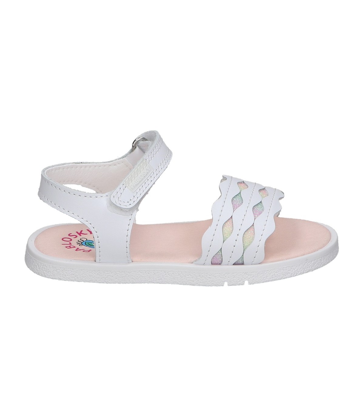 Sandali Barefoot Pablosky Quizz 054870 – Pelle Naturale, Suola Antiscivolo SUPERFLEX, Chiusura Regolabile, Made In Spain