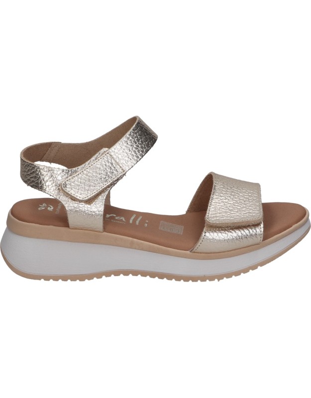 sandalias de cuna para mujer karralli 5660 color oro 38