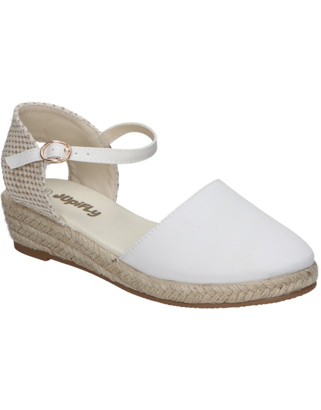 Alpargatas con cuña JUPIFLY 7000 en blanco