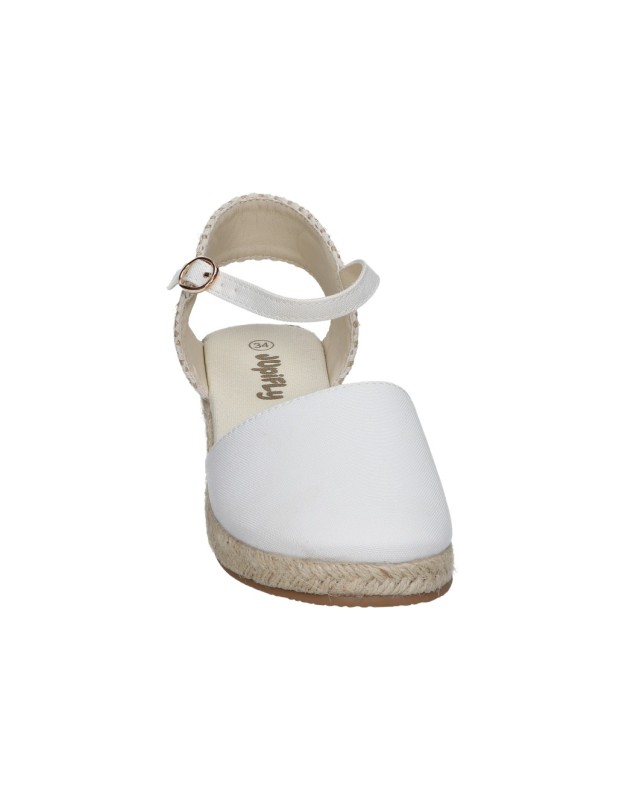 Alpargatas con cuña JUPIFLY 7000 en blanco