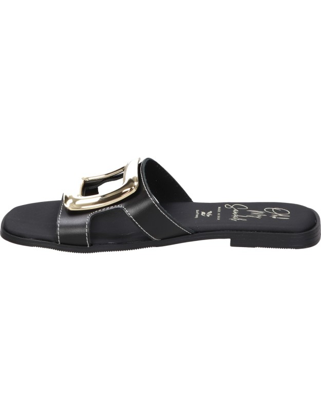 Sandalias planas para mujer LRK 5565 negro