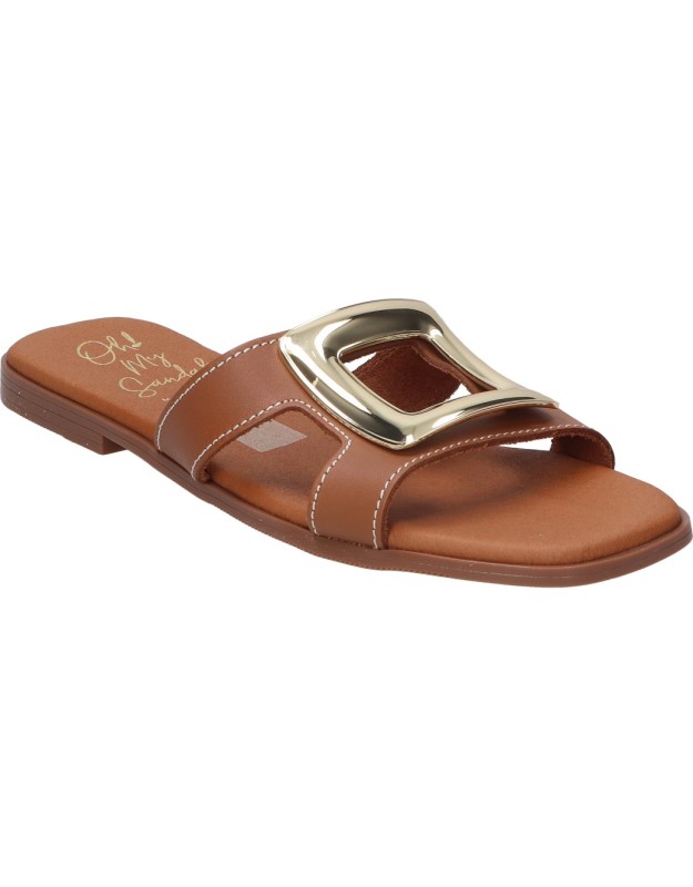 Sandalias planas para mujer LRK 5565 marrón